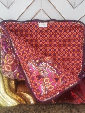 Vera Bradley Paisley Quilted Laptop Computer Case